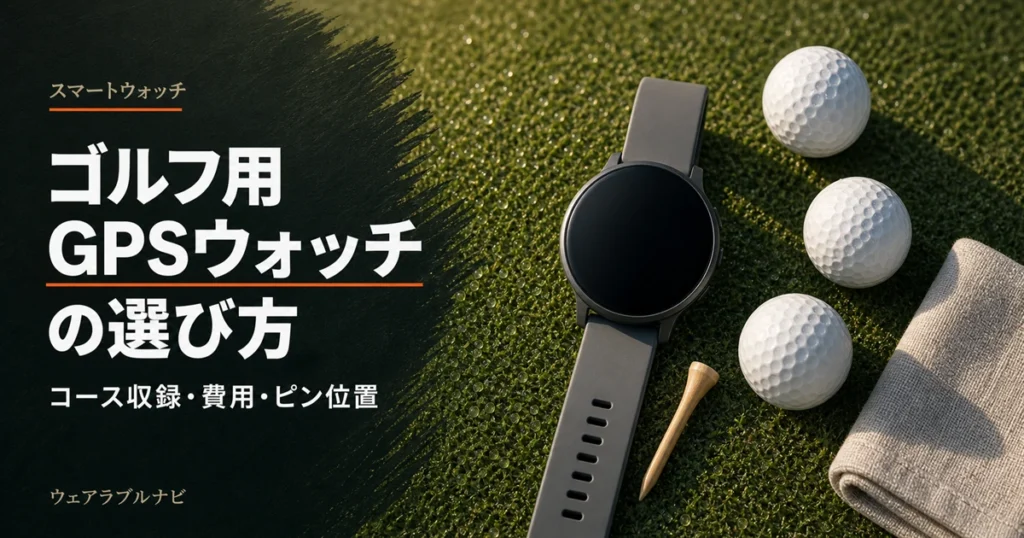 ゴルフ向けスマートウォッチ（GPSウォッチ）のおすすめと選び方を解説する記事のアイキャッチ画像