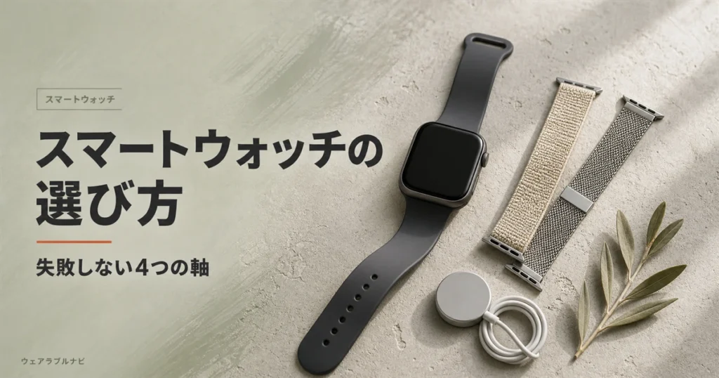 スマートウォッチのおすすめと選び方を解説する記事のアイキャッチ画像